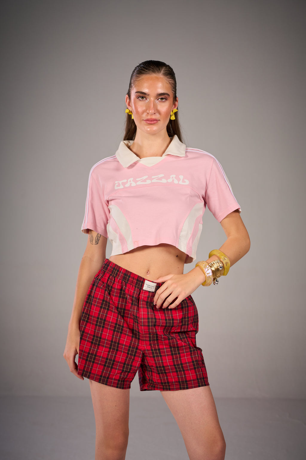 Dynasty Crop Tee - Pink