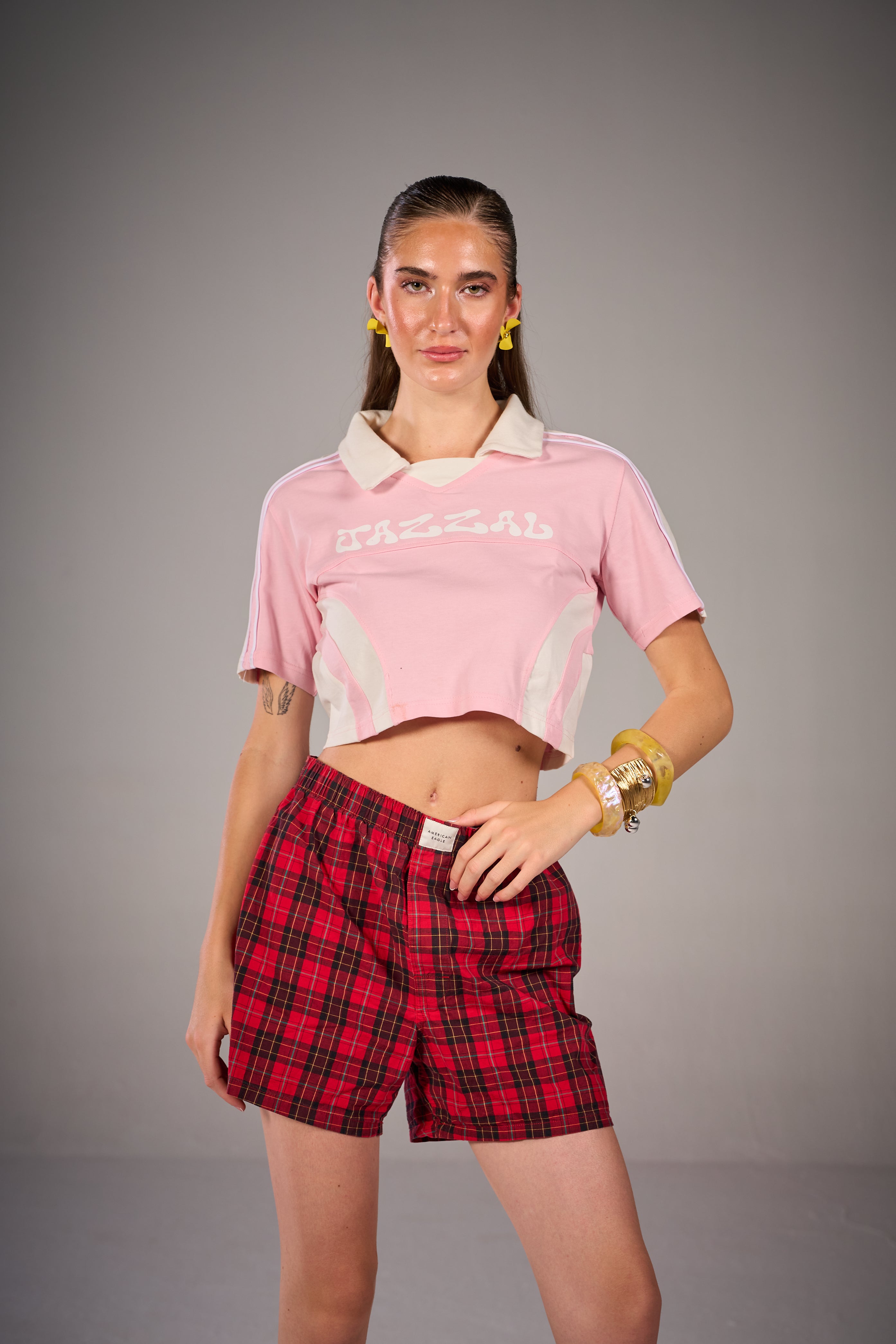 Dynasty Crop Tee - Pink