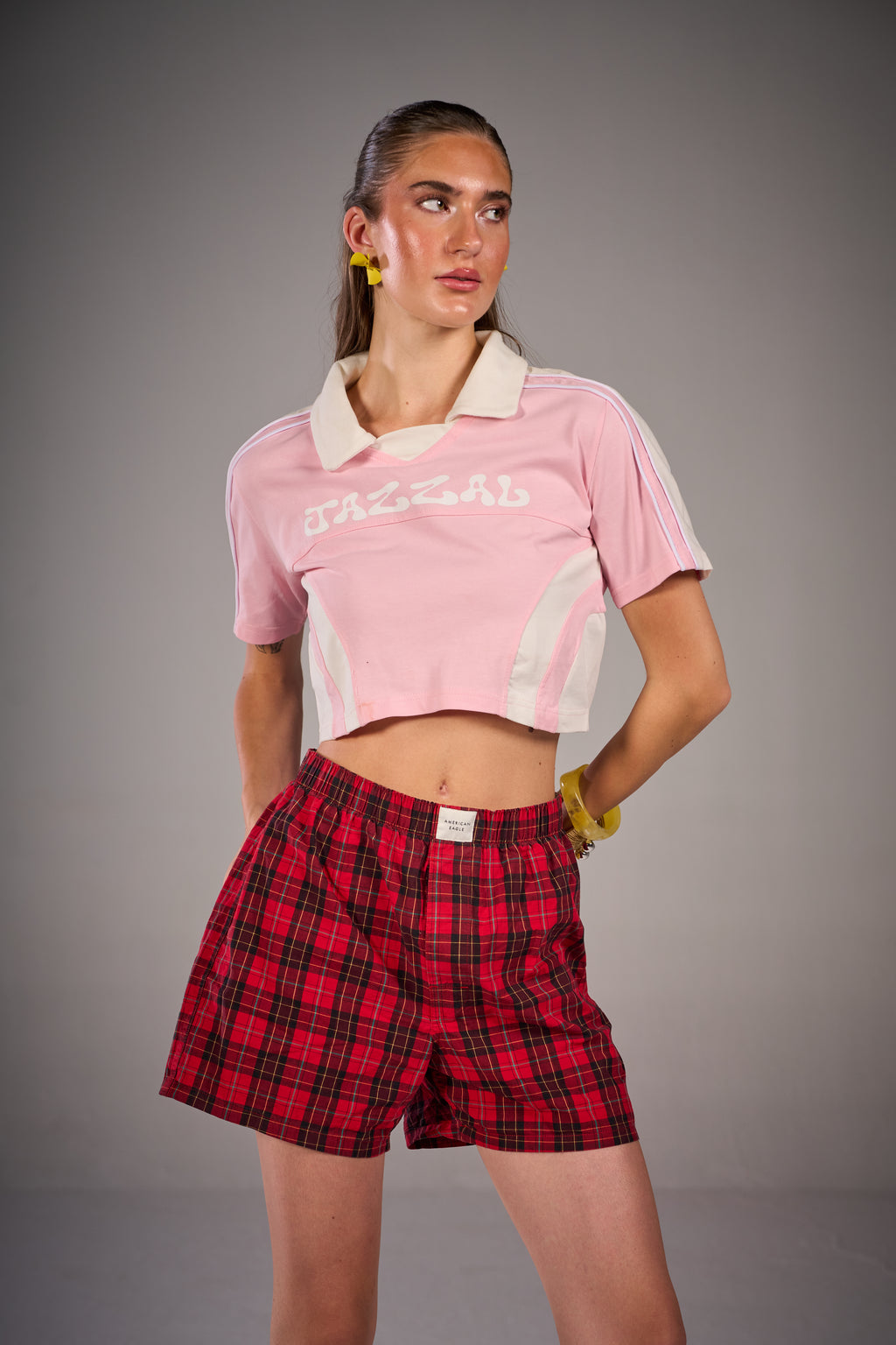 Dynasty Crop Tee - Pink
