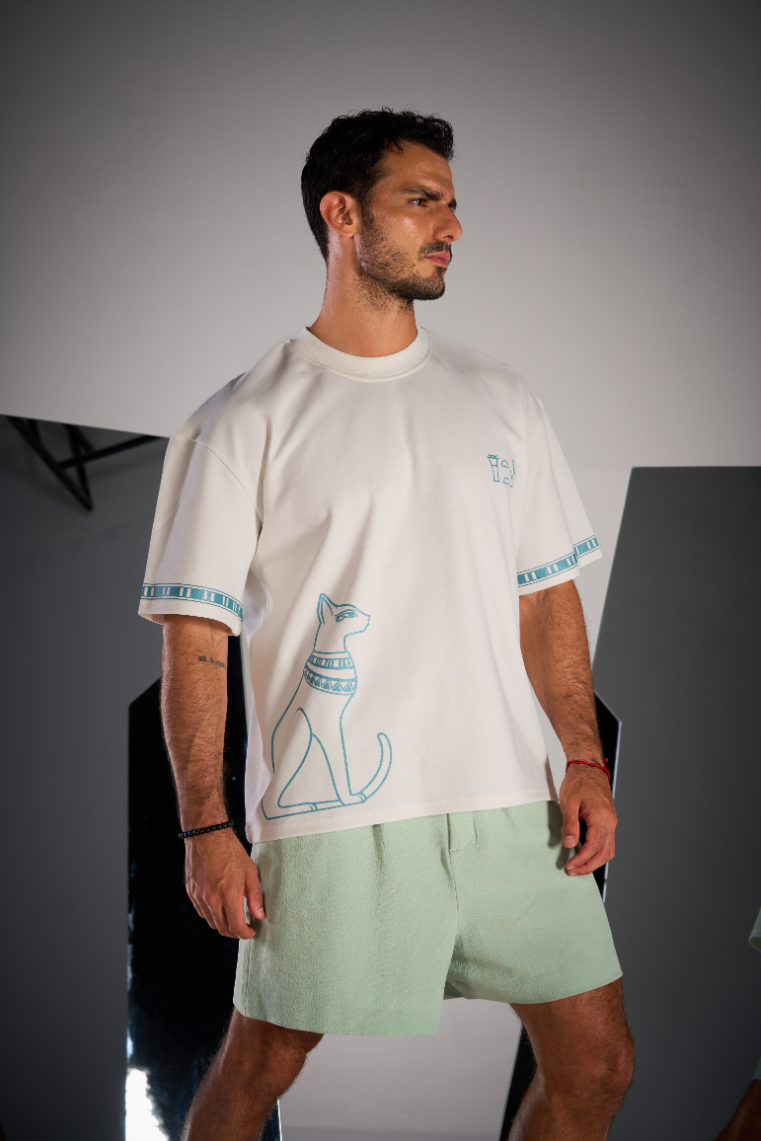 Bastet Tee - White