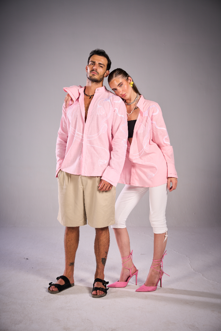 Nile Bloom Shirt - Lotus Pink