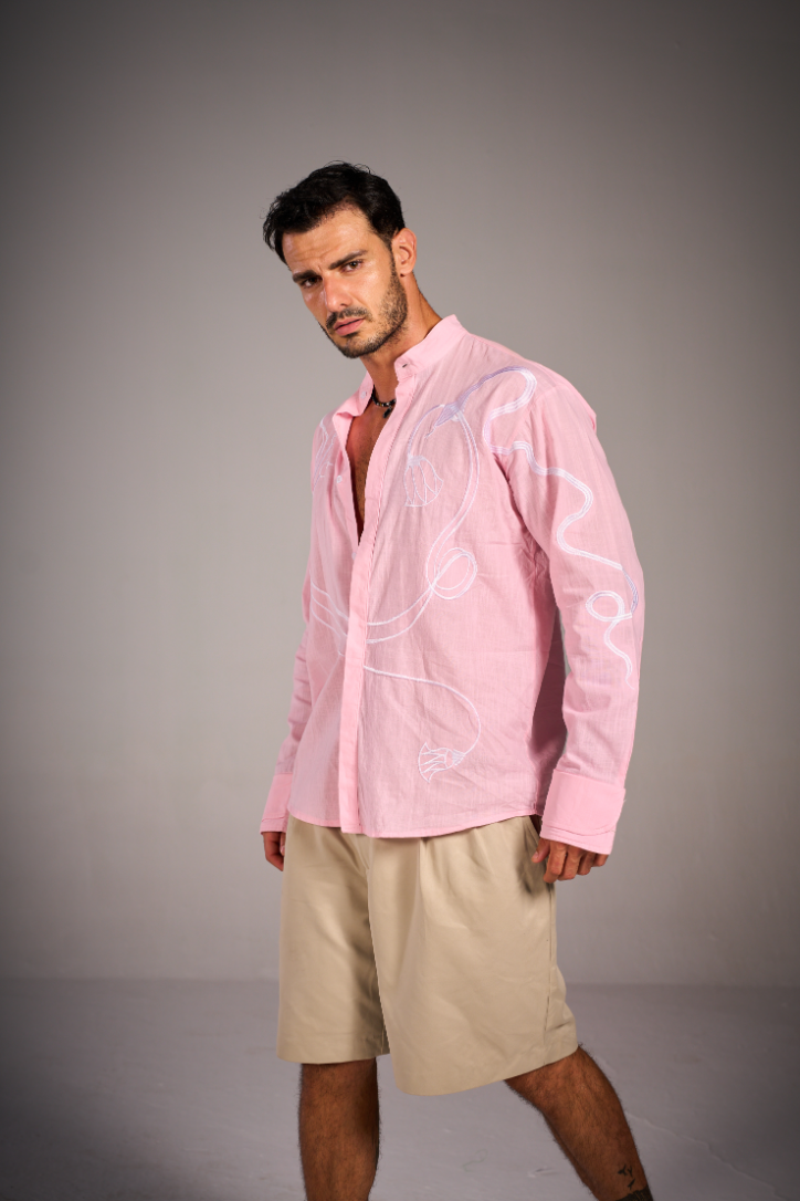 Nile Bloom Shirt - Lotus Pink